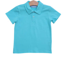 Load image into Gallery viewer, S/S Polo Shirt - Aqua
