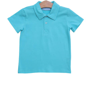 S/S Polo Shirt - Aqua