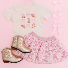 Load image into Gallery viewer, Coquette Bows Cowgirl Pink Tutu Skirt
