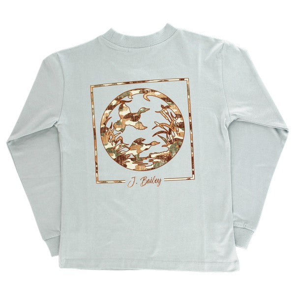 Duck Silhouette LS Logo Tee