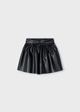 Load image into Gallery viewer, Black Faux Leather Shorts &amp; Pearl Embellished L/S Shirt
