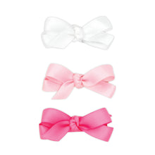 Load image into Gallery viewer, Three Baby Satin Bows in a Multipack - assorted
