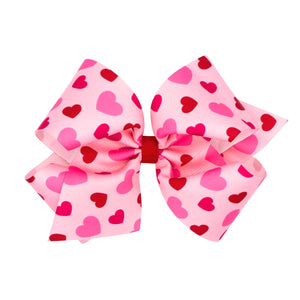 Valentine's Heart Print Bows - King