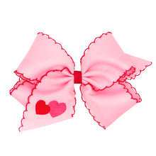 Load image into Gallery viewer, Valentine&#39;s Heart Moonstitch Edge Bows - King
