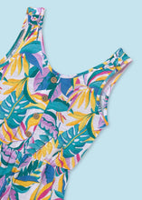 Load image into Gallery viewer, Tween Girls Romper - Bright Tropical Print Size 12 only
