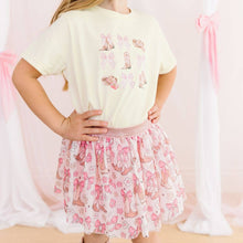 Load image into Gallery viewer, Coquette Bows Cowgirl Pink Tutu Skirt
