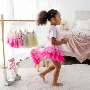 Pink Petal Tutu Skirt