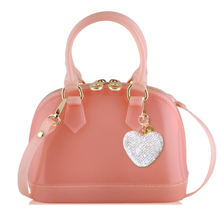 Load image into Gallery viewer, Cate Pink Handbag - Follow Your Heart Silver Edition
