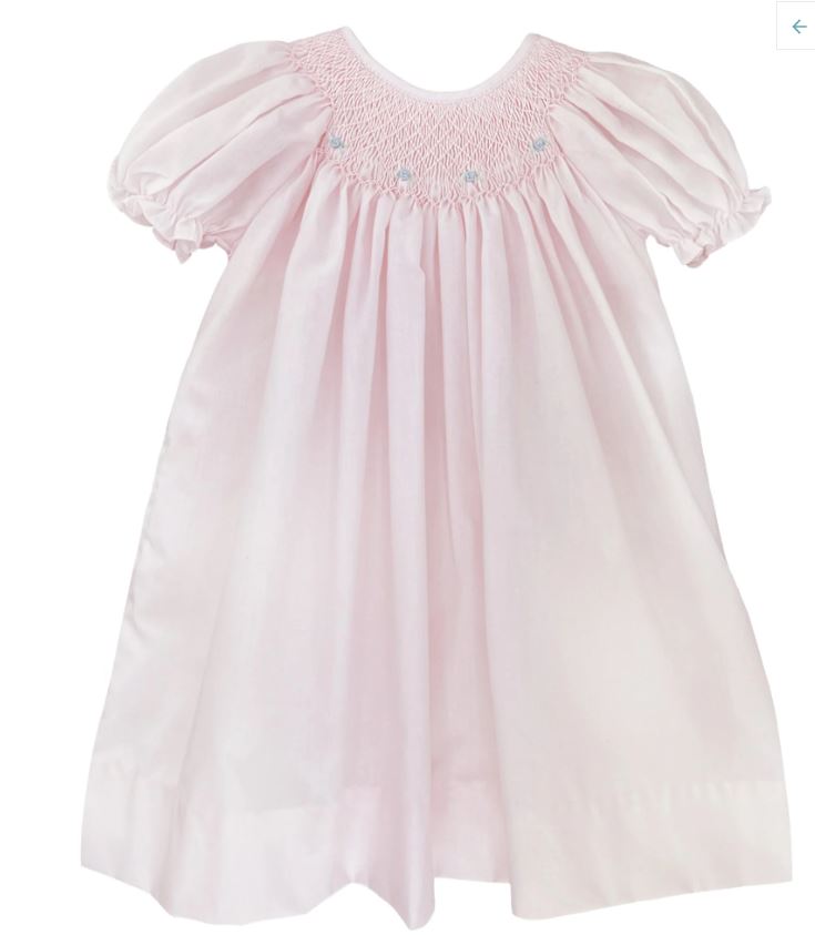 Smocked Daygown with Raglan Embroidery