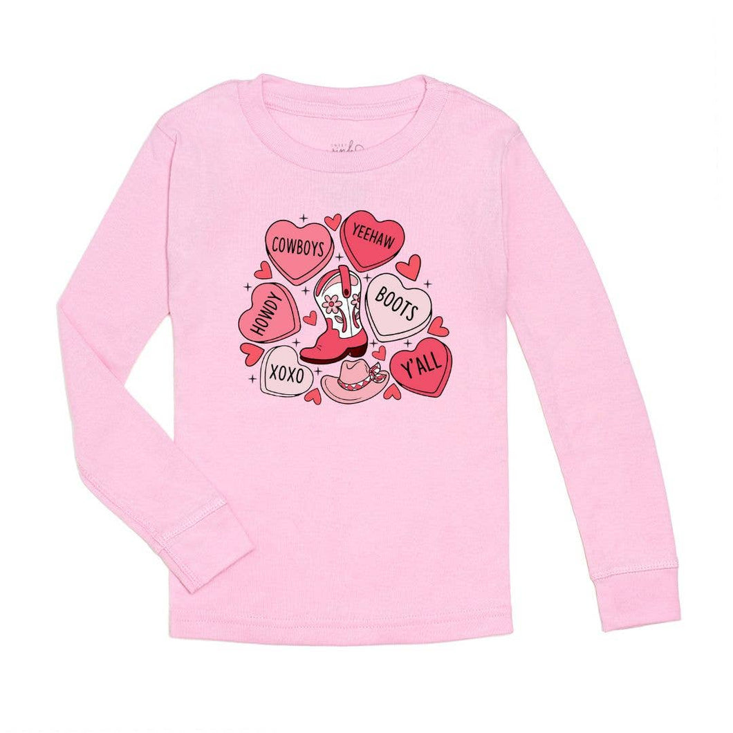 Howdy Valentine's Day L/S T- Shirt