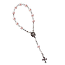 Load image into Gallery viewer, Sterling Silver Pink Baby Rosary
