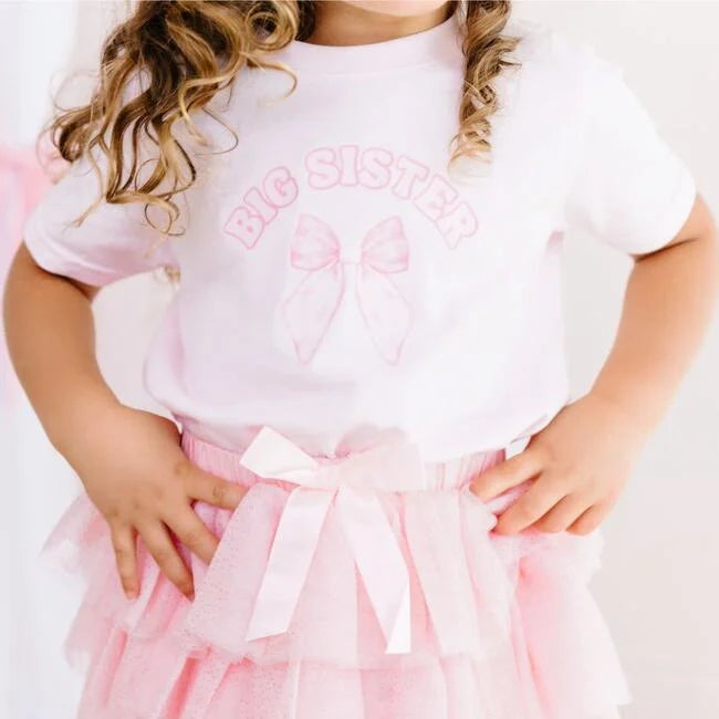 Big Sister Bow S/S T-Shirt - Ballet