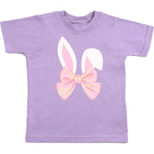 Load image into Gallery viewer, Bunny Bow Easter S/S T-Shirt - Lavender
