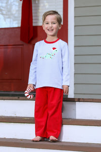 Christmas Dinosaur 2 piece Pants Set