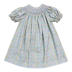 Yvonne Flower Smocked Dress