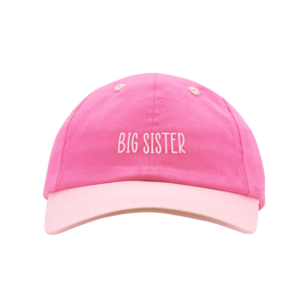 Pink Twill Embroidered Ball Cap - Big Sister