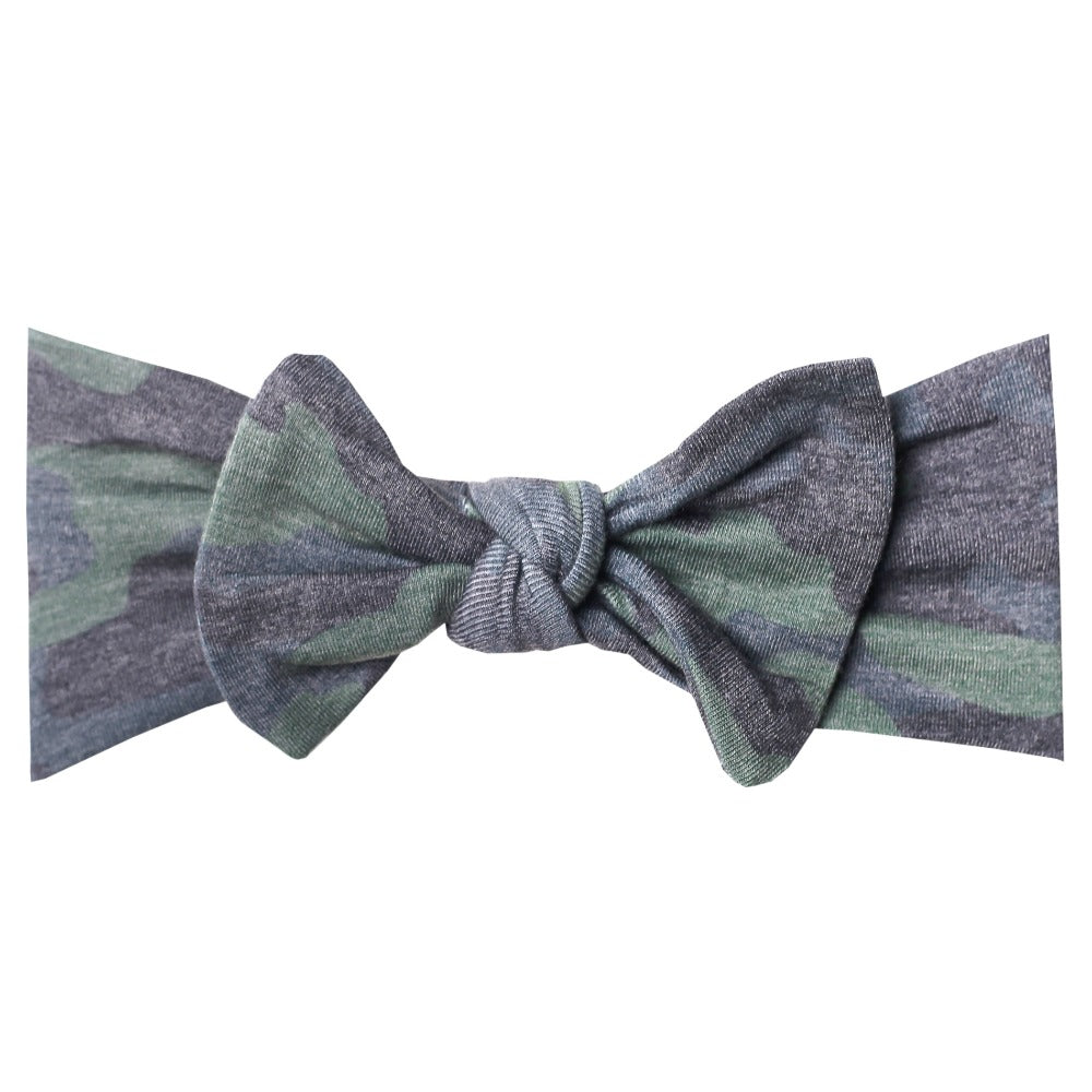 Knit Headband Bow - Hunter