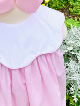 Load image into Gallery viewer, Pink Dress with Scalloped Portrait Collar
