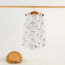 Load image into Gallery viewer, Just Plane Awesome Organic Muslin Shortall
