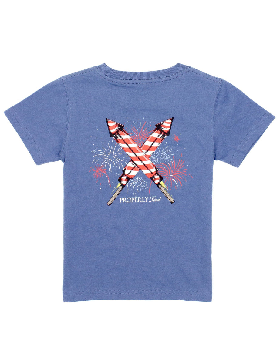 Space Blue Firecracker S/S T-shirt