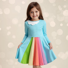 Load image into Gallery viewer, Rainbow Twirl Dress size 2T only
