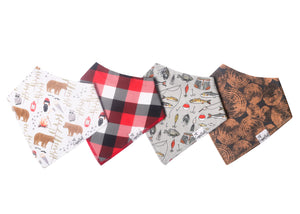 Bandana Bib 4 pack Set - Assorted