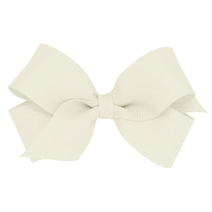 Mini Grosgrain Hairbow in Antique White (ANW)