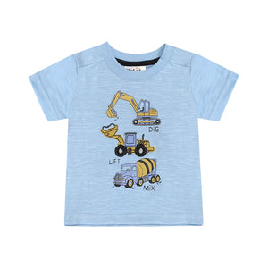 Construction Vehicles T-Shirt & Short Set