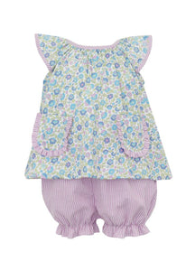 Lavender Liberty Floral Bloomer Set