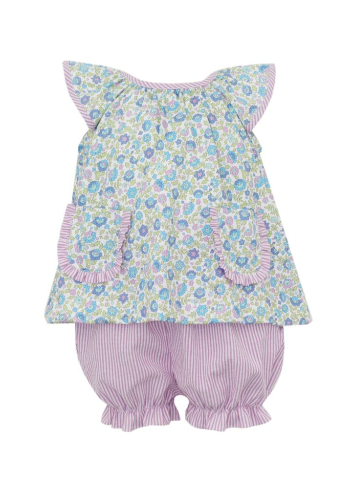 Lavender Liberty Floral Bloomer Set