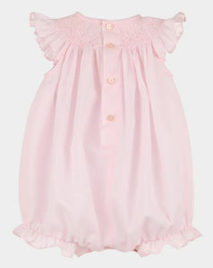 Pink Classically Smocked Bubble