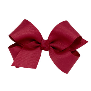 Medium with Knot Hairbow - Cranberry (CRB)