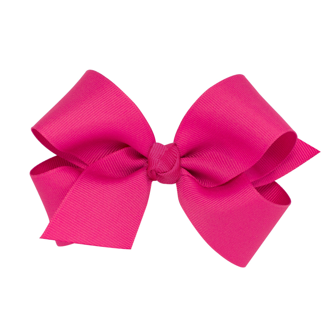 Medium with Knot Hairbow - Shocking Pink (SPK)