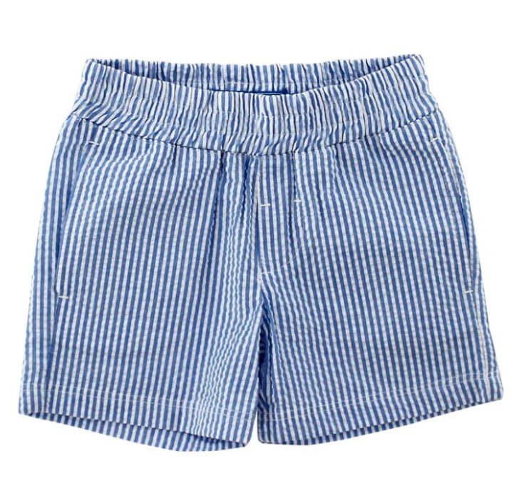 Sailor Blue Seersucker Short