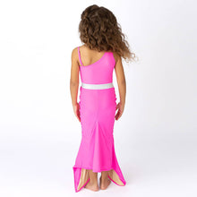 Load image into Gallery viewer, Bright Pink Girl&#39;s Sequined Mermaid Tail
