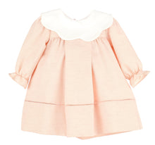 Load image into Gallery viewer, Light Pink &quot;Frosty&quot; Dress w/ Scallop Neckline Size 18 months only
