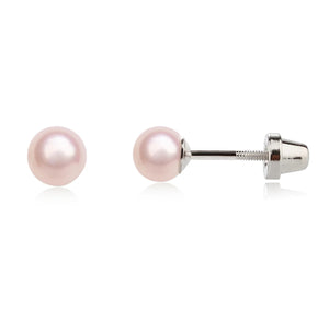 Pink Pearl Earrings