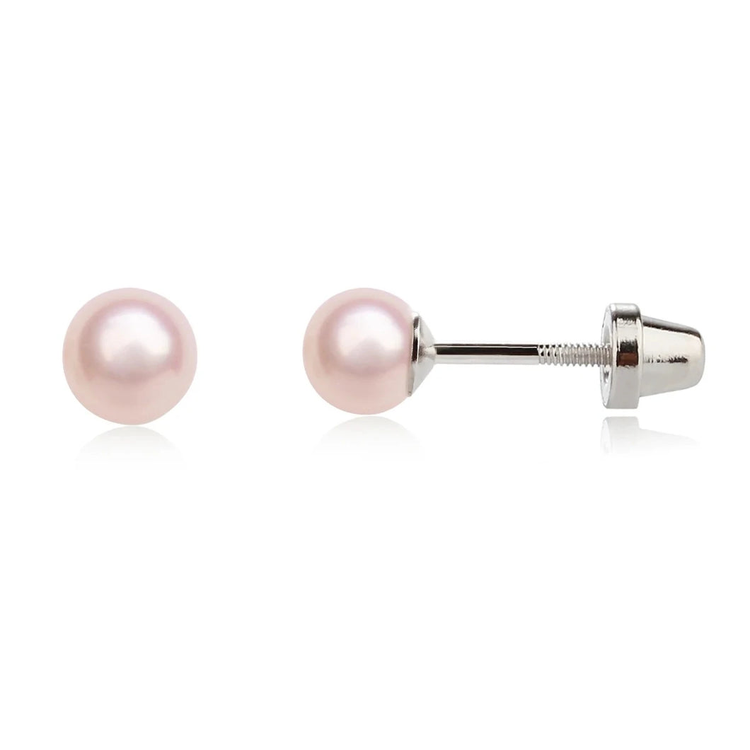 Pink Pearl Earrings