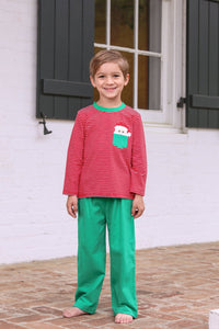 Santa Pockets Boy's Pants Set