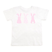 Load image into Gallery viewer, Pink &amp; White Gingham Easter Bunny T-Shirt
