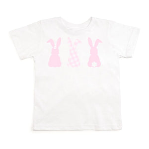 Pink & White Gingham Easter Bunny T-Shirt