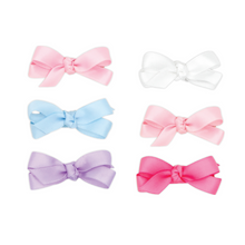 Load image into Gallery viewer, Three Baby Satin Bows in a Multipack - assorted
