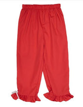 Load image into Gallery viewer, Red &amp; White  Smocked Pant Set
