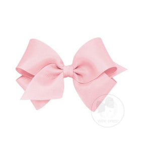 Organza Overlay Bow Medium - Light Pink