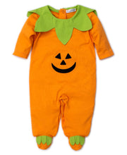 Load image into Gallery viewer, Hello Halloween Orange Footie
