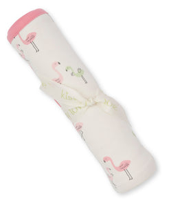 Flamingo Love Print Blanket