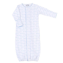 Load image into Gallery viewer, &quot;Little Brother&quot; White &amp; Blue Printed Converter Gown
