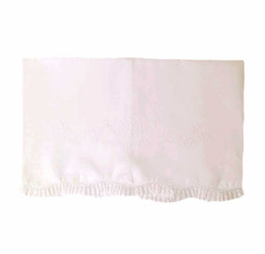 Pink Lace Embroidered Receiving Blanket by Feltman Brothers